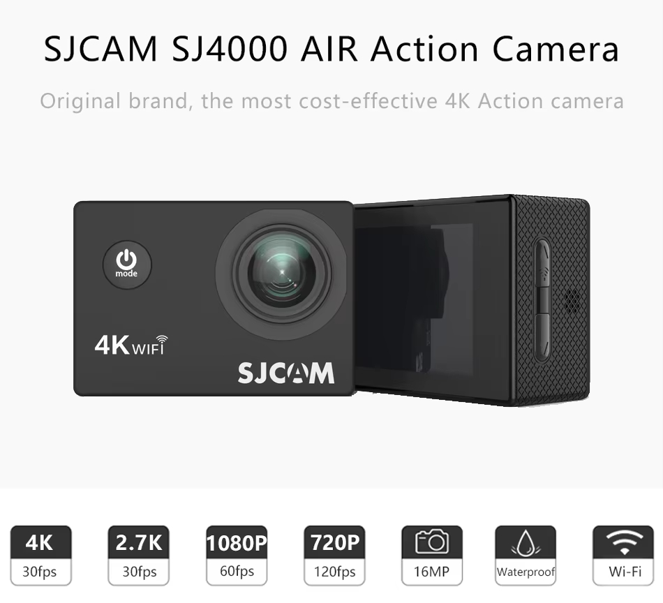Outdoor Adventure Images - Kamera sportowa SJCAM SJ4000 Air 4K