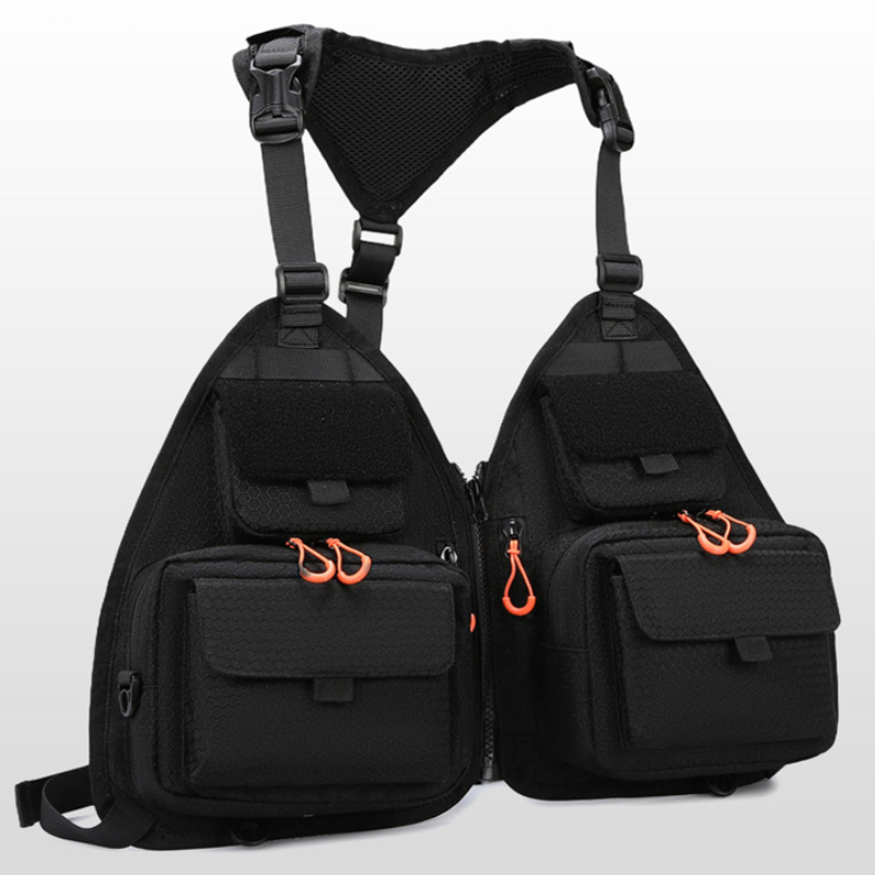 Outdoor Adventure Vest - Taktyczna kamizelka wędkarska z siatką na