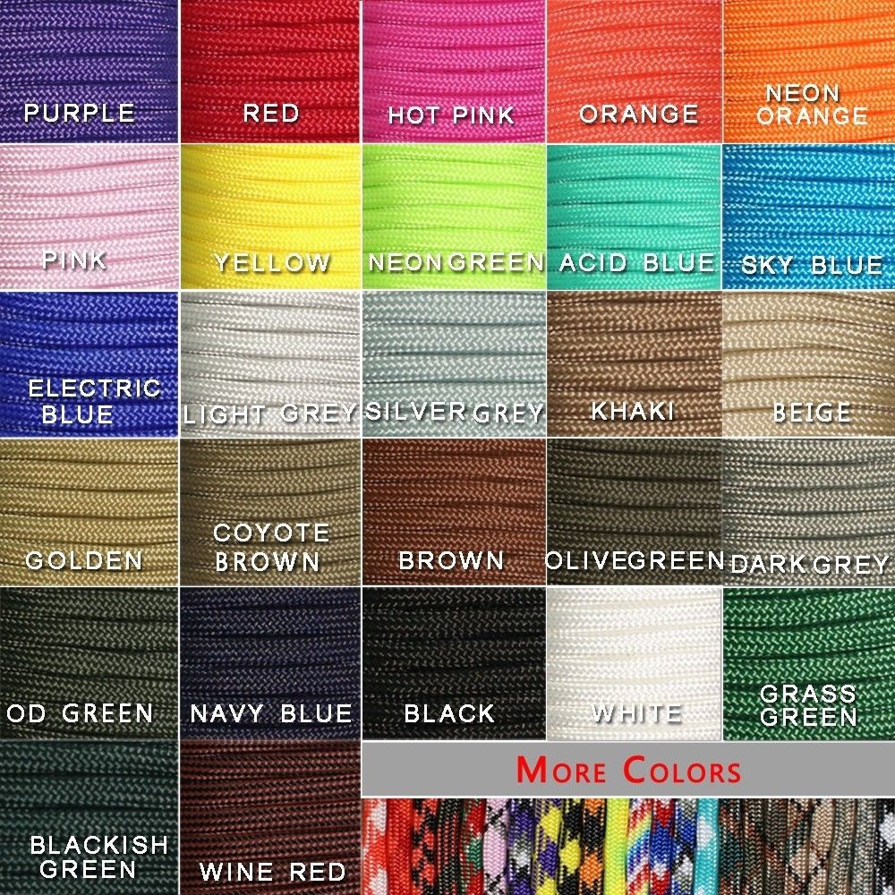 Paracord 550 Feet - 1 sztuk 550 Paracord linka spadochronowa