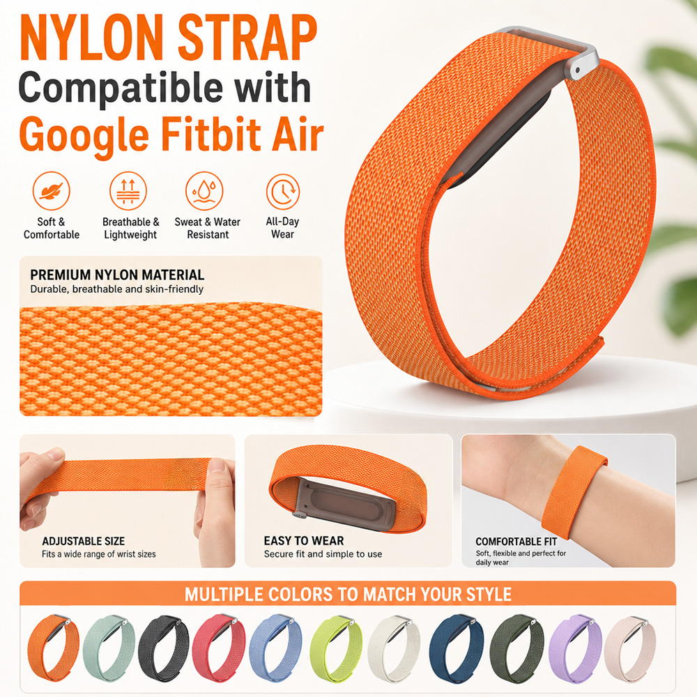 Outdoor Adventure Watches - Pleciony nylonowy pasek do zegarka Google