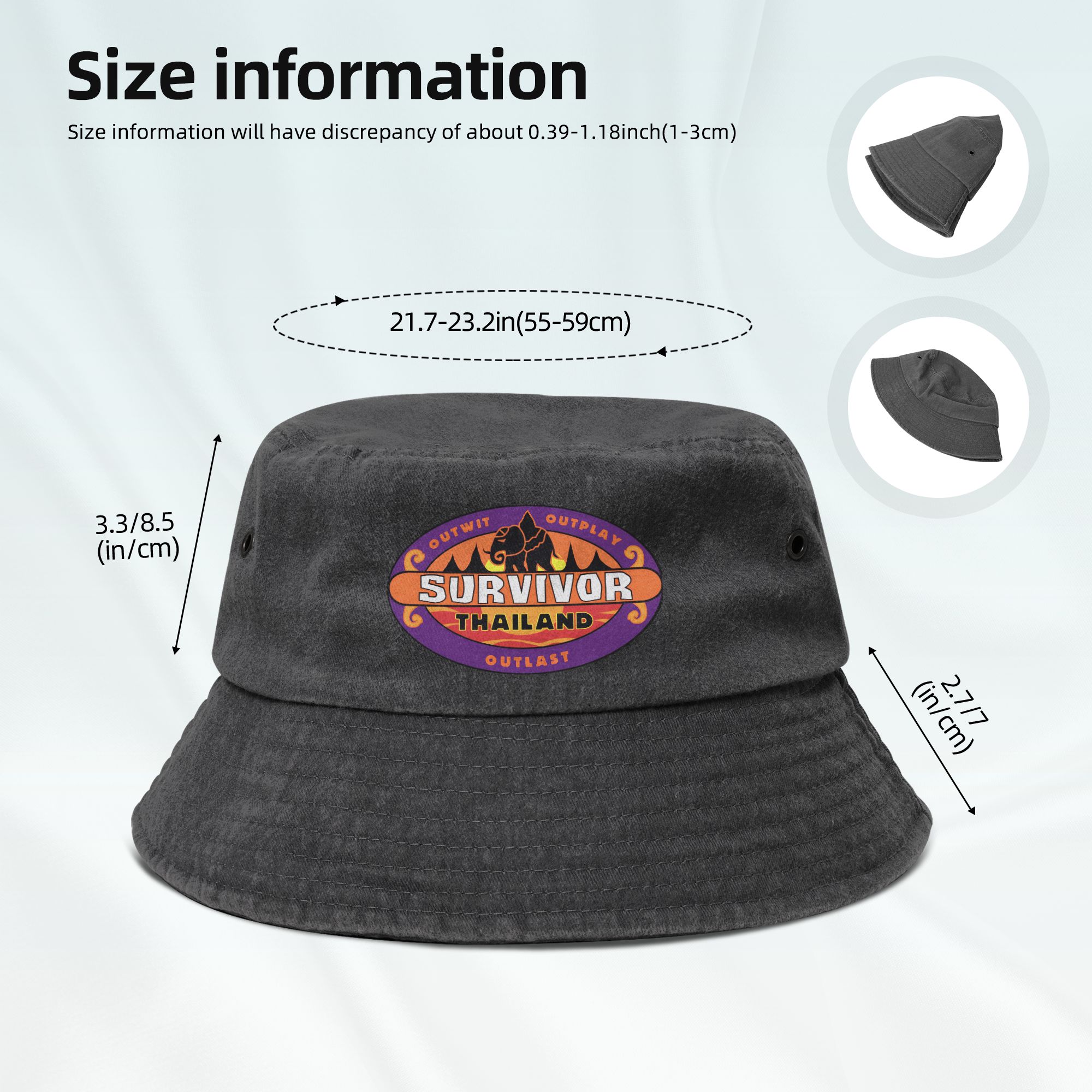 Kapelusz typu bucket hat z mot – Outdoor Adventure Vacations recenzja i cena