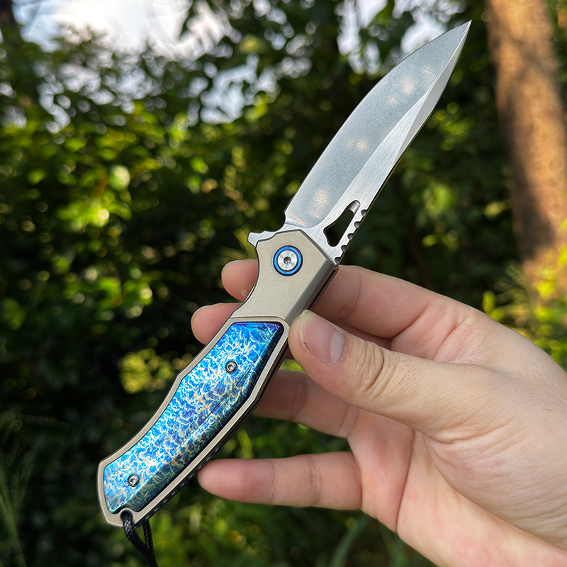 Ręcznie wykonany nóż składany  – Outdoor Adventure Hunt recenzja i cena