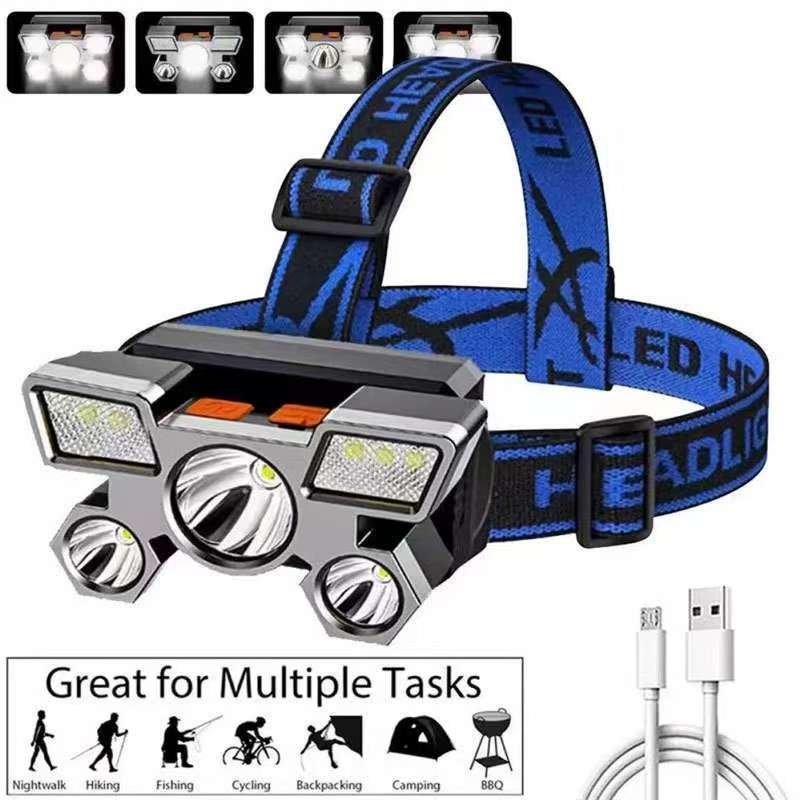 Akumulatorowa latarka czołowa  – Headlamp Waterproof Rechargeable recenzja i cena