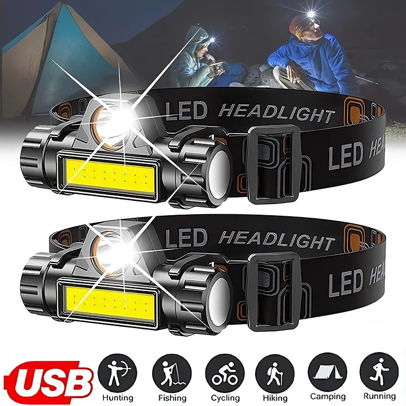 Akumulatorowa latarka czołowa  – Headlamp Waterproof Rechargeable recenzja i cena