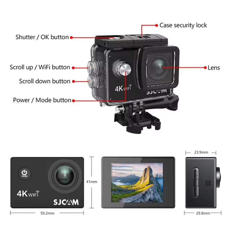 Kamera sportowa SJCAM SJ4000 A – Outdoor Adventure Images recenzja i cena