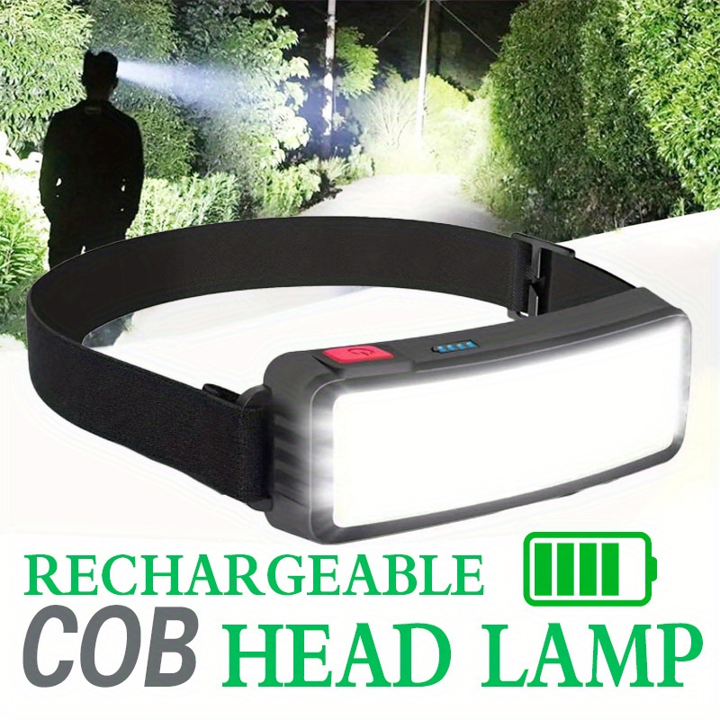 Mocna latarka czołowa LED COB  – Headlamp Waterproof Rechargeable recenzja i cena