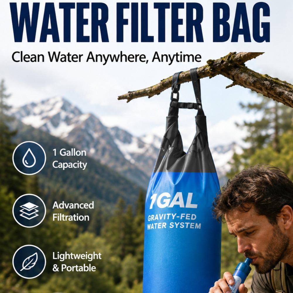 Kempingowy worek na wodę z fil – Water Filter Straw recenzja i cena